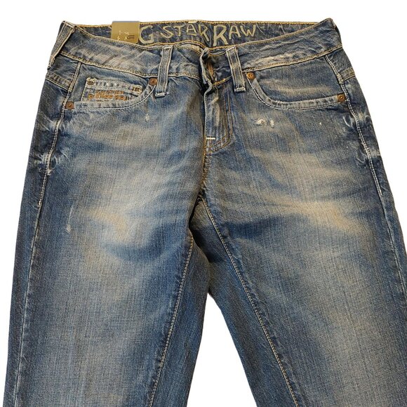 G-Star Raw Reese Straight Leg Mash Denim Duty Blue Wash Jeans Sz 26 x34 NWT - Picture 5 of 11